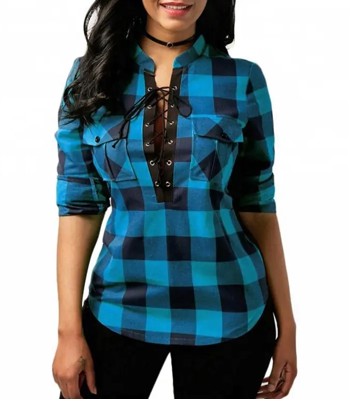 Fashion Sexy Woman Cotton Shirt Manufacturer