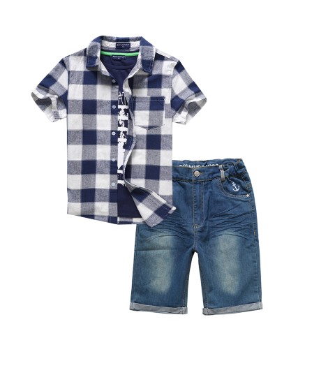 Simple Design Short Sleeve Cotton Baby Clothing Manufacturers