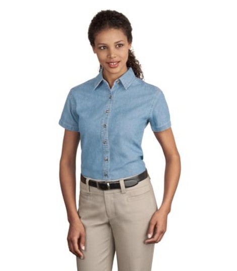 fitted denim shirt womens manufacturers