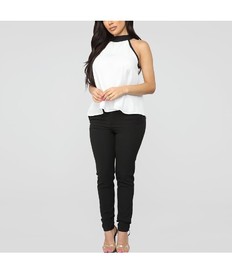 Wholesale White Color Western Women Summer Tops