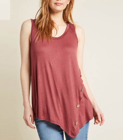 Women Tank Tops Botton Design in USA