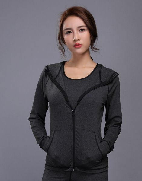 bulk women dr-fit sports jacket with zipper