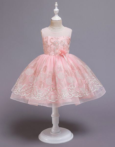 custom evening party dress for little girl