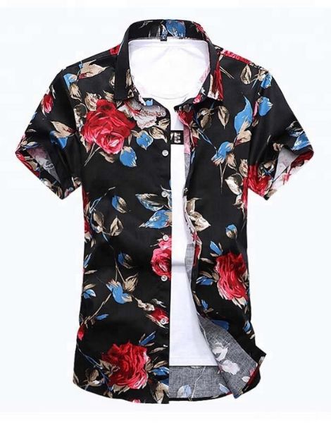 wholesale flowers printed short sleeve shirts