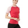 wholesale bulk breathable duel color t-shirts for women