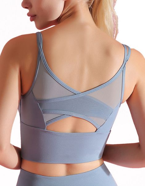 bulk mesh stitching sports bra