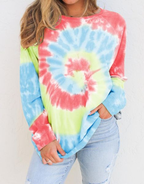 bulk tie and dye women sweatshirt