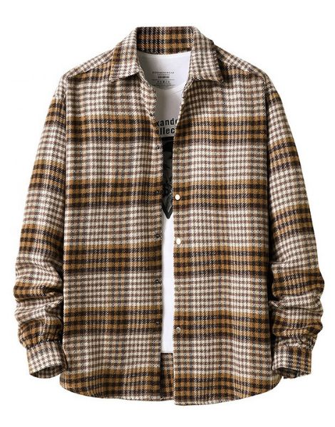 Wholesale Custom Long Sleeve Plaid Men Flannel Shirts Manufacturer in USA