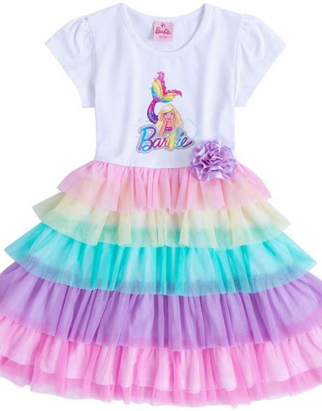 bulk 3D printed polyester little girl dress