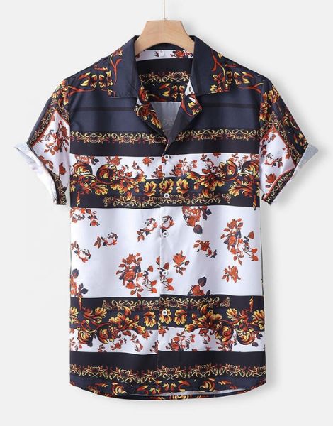 bulk printed colorful mens shirt