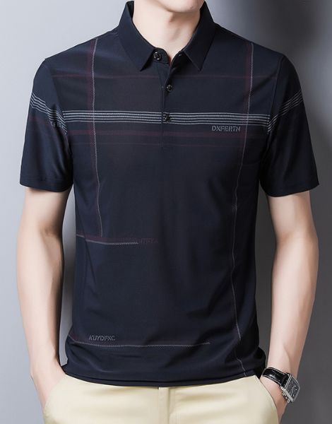 wholesale bulk short sleeve turtleneck spandex mens t-shirt