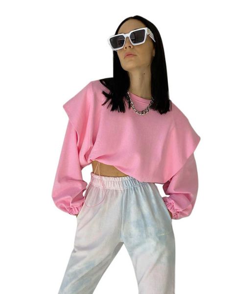 bulk long sleeve ladies crop top