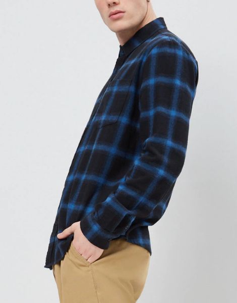 wholesale long sleeve cotton mens flannel shirt