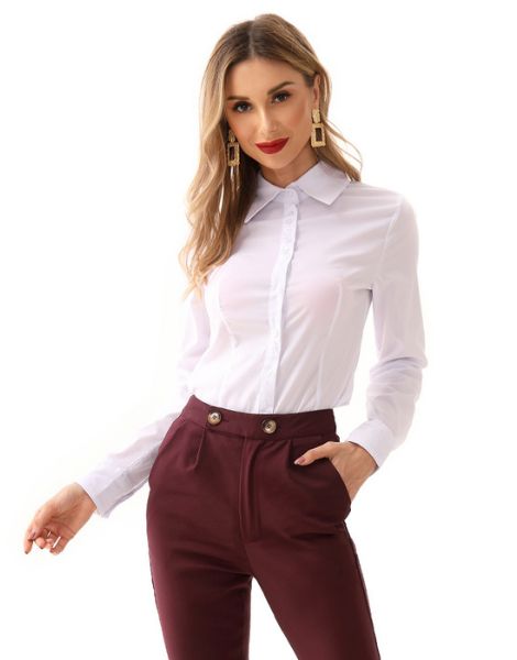 wholesale long sleeve cotton women shirts manufacturers