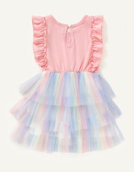 wholesale bulk unicorn printed sleeveless little girls dress
