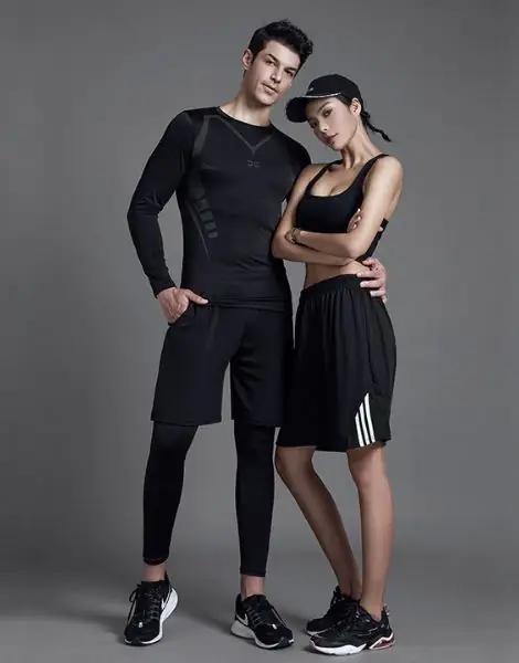 Wholesale Custom Logo Men Sports Wear Gym Clothes Fitness Moisture