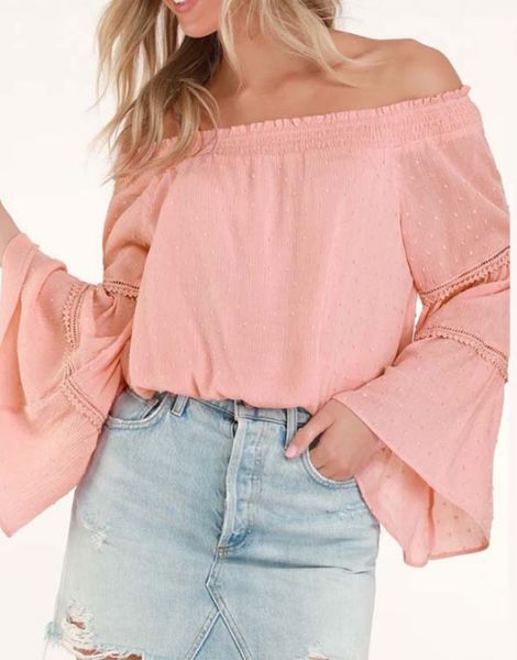 bulk long sleeve off shoulder womens top