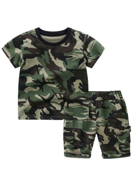 wholesale boys camouflage clothing set
