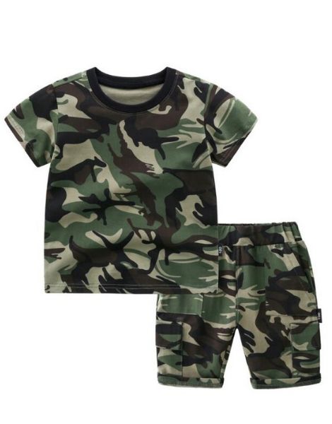 boys camouflage clothing set wholesale