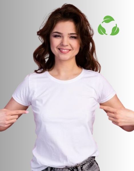 sustainable women white t shirts