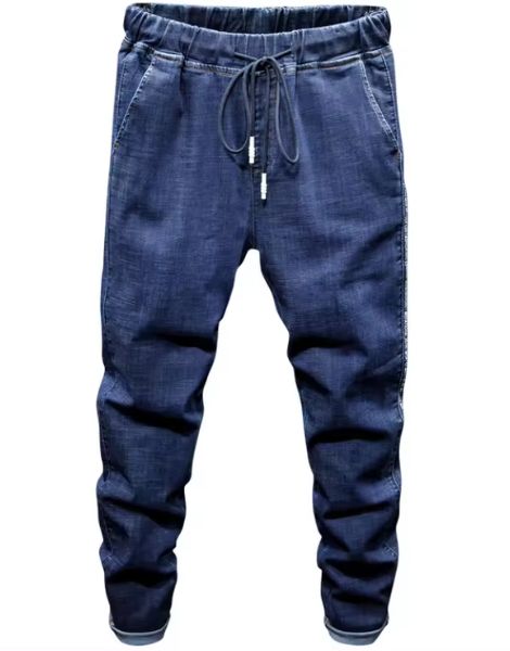 Biker jeans men trousers