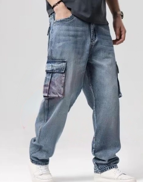 Customization_Ripped_Hip-hop_Logo_Cargo_Pant