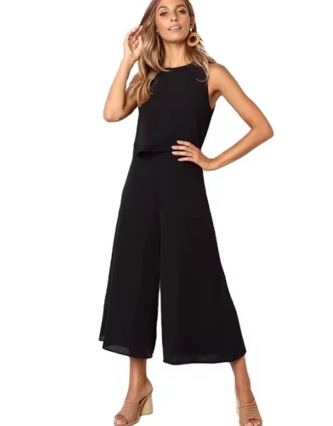 Loose fit wide leg Jumpsuit