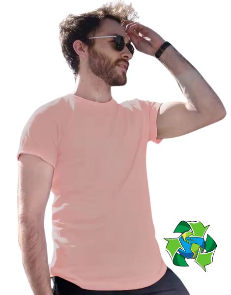 Sustainable Pink Organic Cotton T Shirt