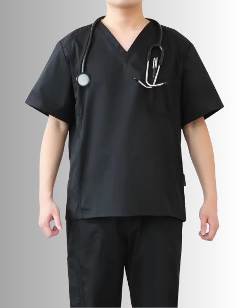 Black Nurse Uniforms for Men