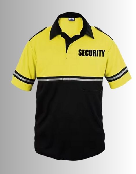 Black Yellow Security T Shirt
