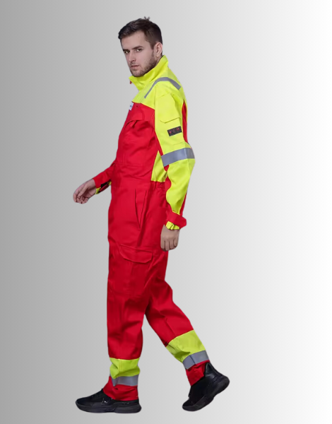 Hi-Vis Flame Retardant Coveralls for Oil Field Electricians
