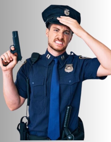Men Blue Police Uniforms