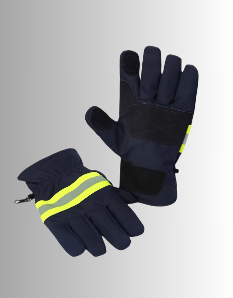 Navy Blue Firefighter Gloves