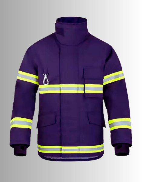 Purple Heat Resistant Fire Fighter jacket
