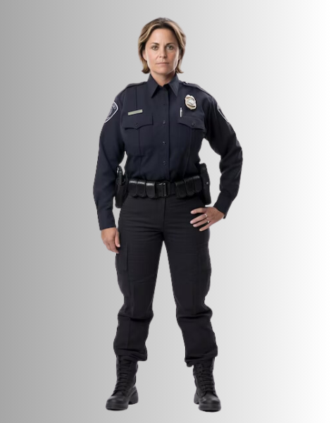 Women Black Police uniform