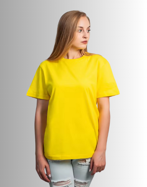 Yellow Cotton T shirt