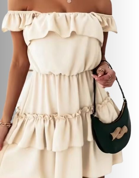 Summer Ruffled Double-Layer Suspender Dress