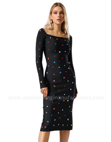 Ladies’ Midi Holiday Cocktail Dress for Evening Party
