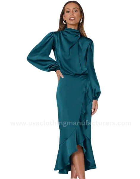 Women’s Winter Loosen Ruffle Winter Cocktail Dress