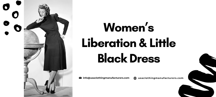 womens liberation little black dress