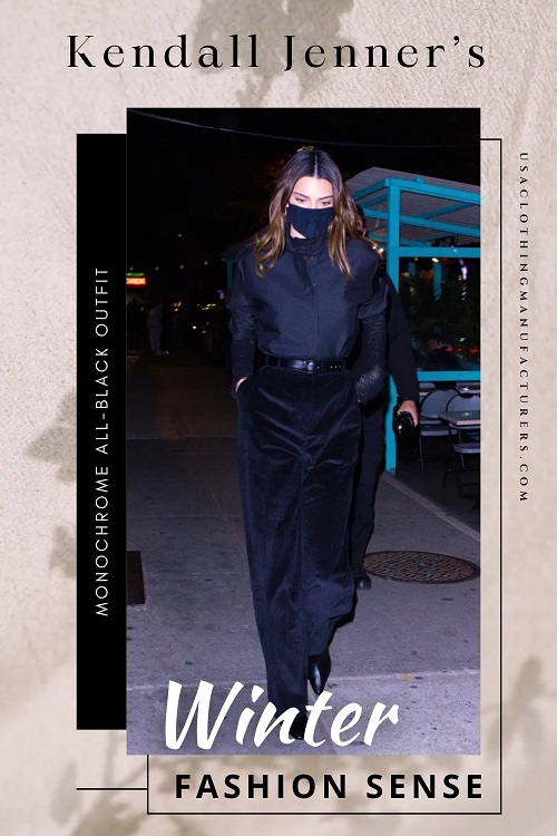 Kendall Jenners Monochrome All-Black Outfit
