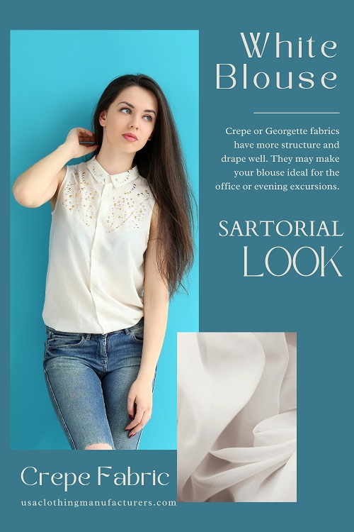 Georgette White Blouse Georgette White Blouse