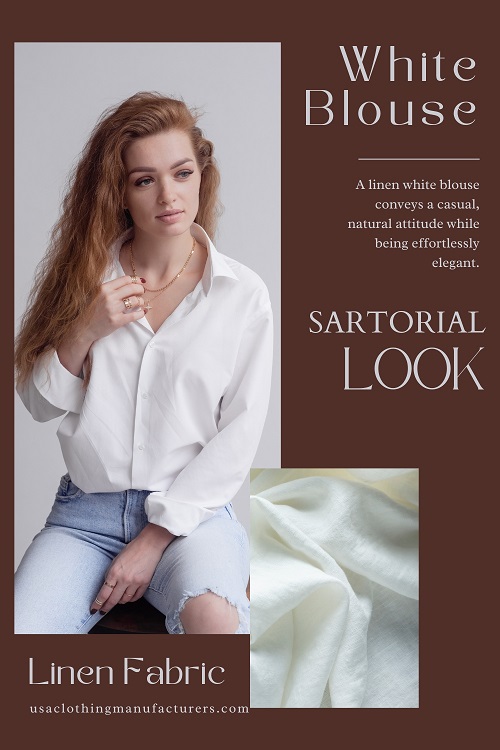 Linen White Blouse Linen White Blouse