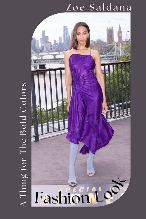 Zoe Saldana in Bright Colors