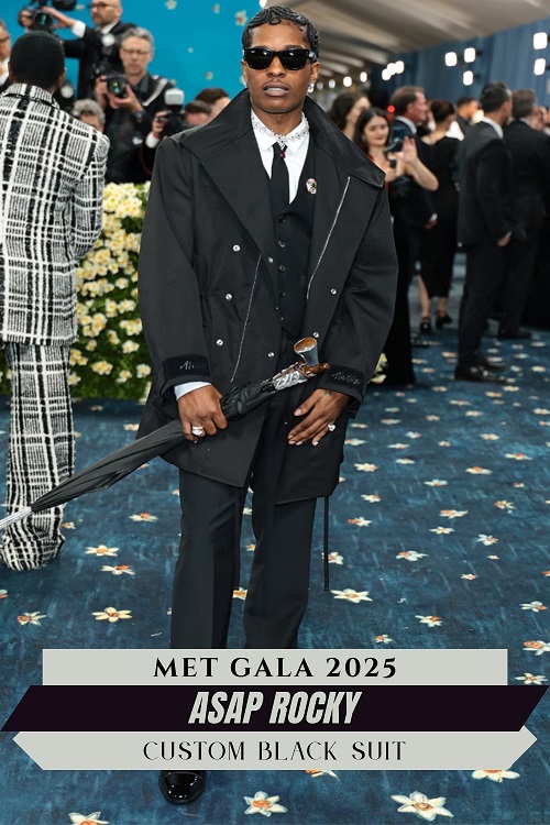 ASAP Rocky in Custom Black Suit