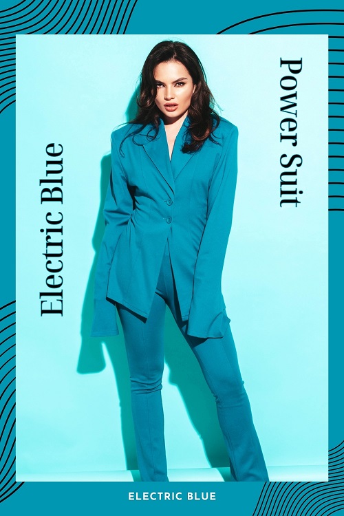 Electric Blue Power Suit Electric Blue Power Suit