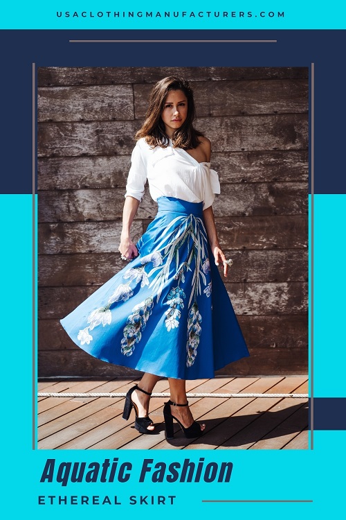 Aquatic Ethereal Skirt Trend