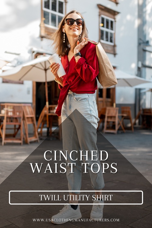 Cinched Twill Utility Shirt Cinched Twill Utility Shirt
