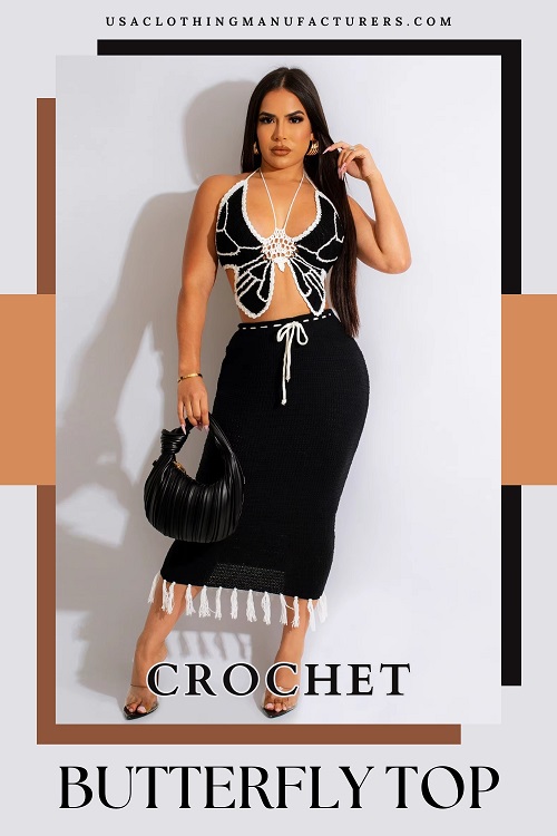 Crochet Butterfly Top