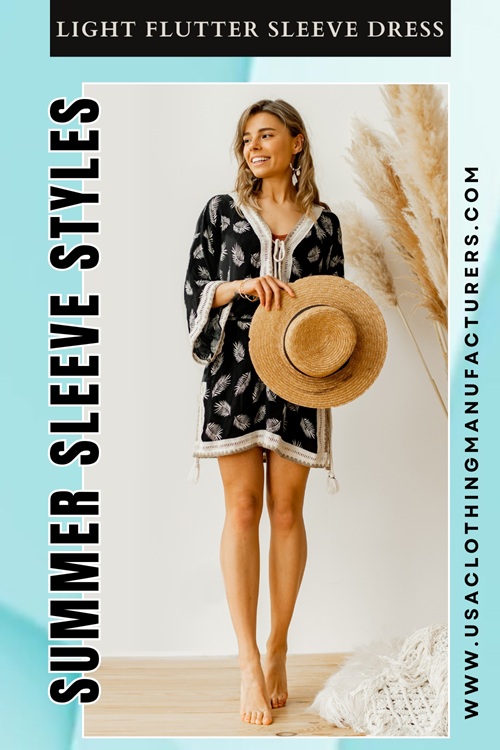 Light Flutter Sleeve Dress